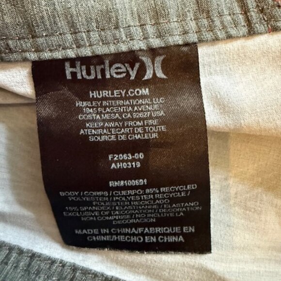 Pre-Loved Navy Hurely Board Shorts in Men's 30 - Picture 5 of 5